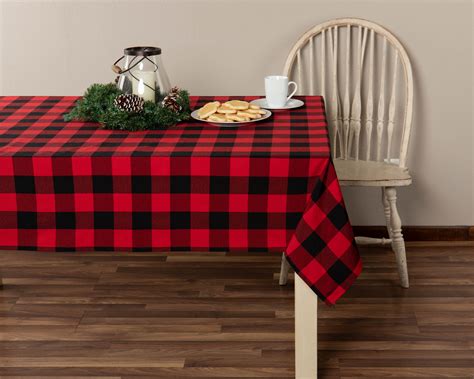 buffalo plaid fabric tablecloth|buffalo plaid tablecloth hobby lobby.